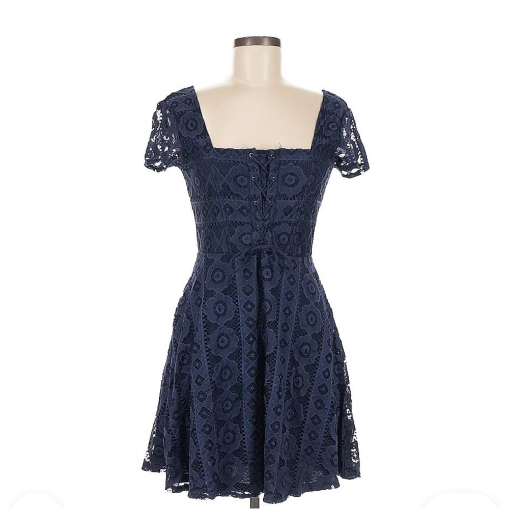 Aeropostale Navy Lace Midi Dress
